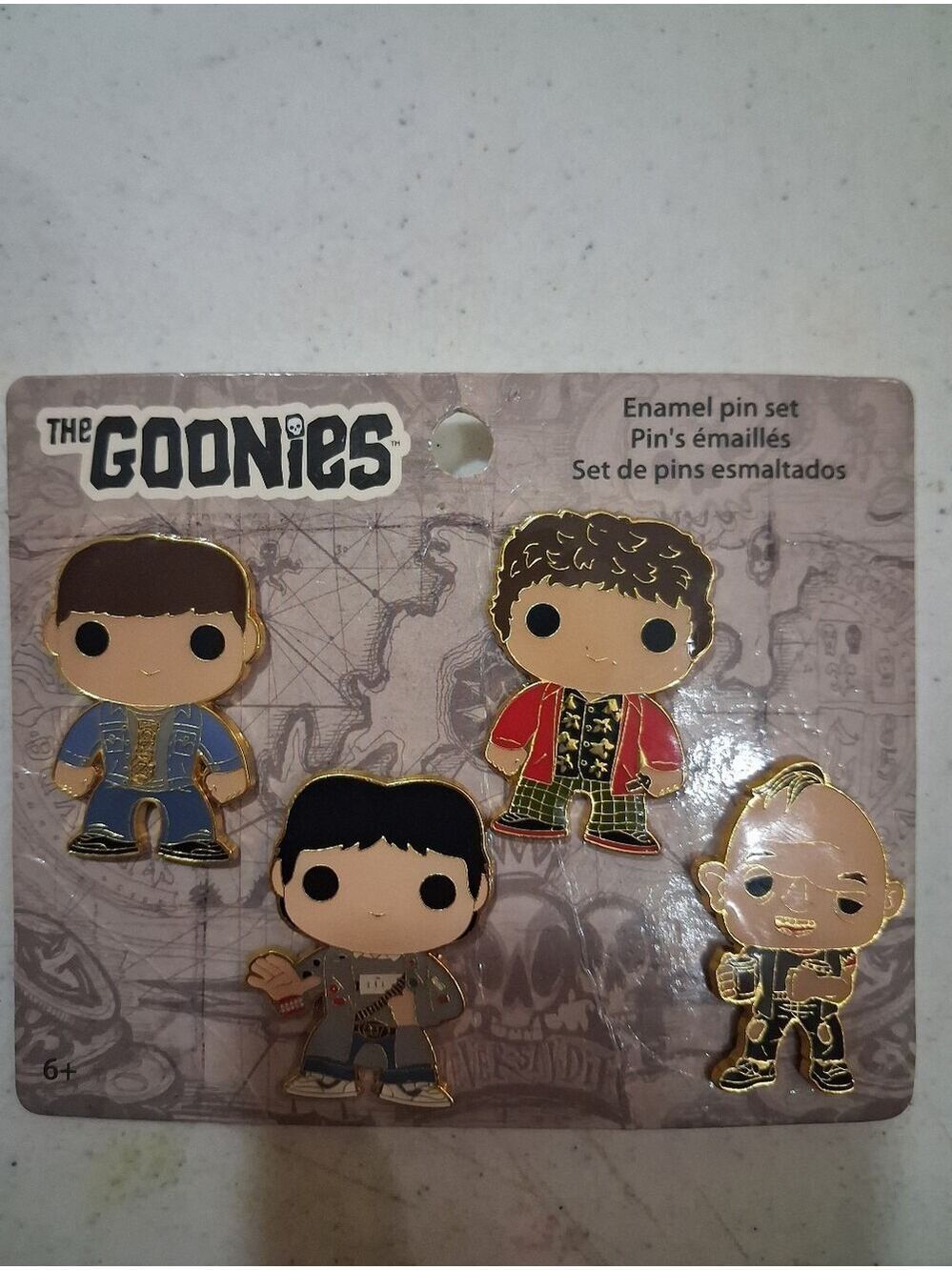 Funko Pop! The Goonies Enamel Pin Set of 4 Sloth, Data, Chunk, Mikey Exclusive!